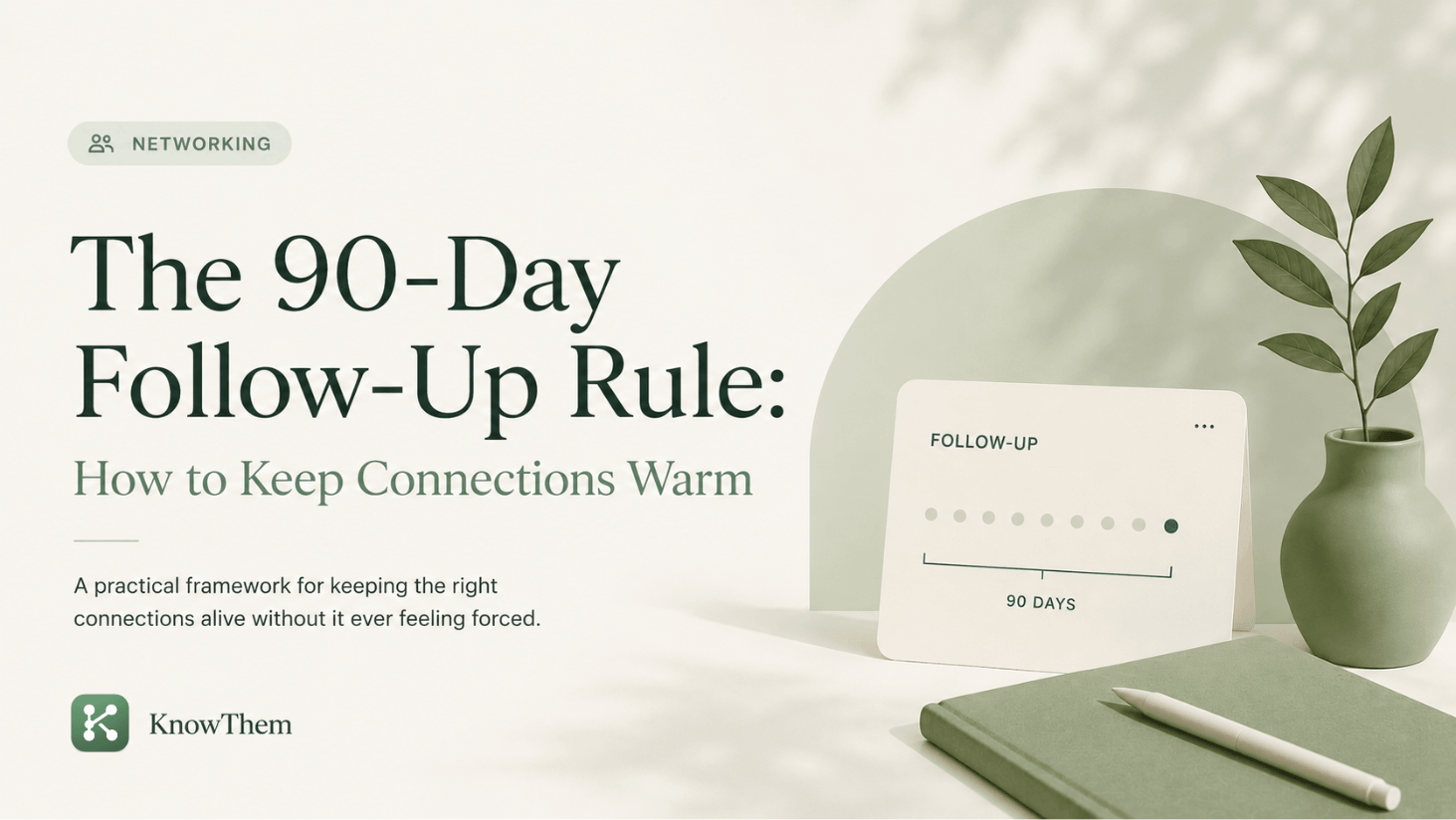 The 90-Day Follow-Up Rule for Keeping Professional Connections Warm